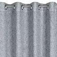 Zasłona szara melanż w stylu eko 140x250 cm przelotka - MEGAN