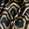 DESIGN 91 Zasłona JULIET z tkaniny typu oxford z motywem geometrycznym
