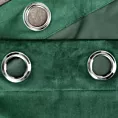 Zasłona zielona z miękkiego welwetu 140x250 cm przelotka - SUZANA