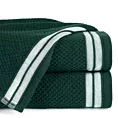 Ręcznik kąpielowy 50x90 cm bawełniany kolor ciemnozielony w pasy 500 g/m2 MADLEN