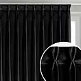 Zasłona czarna z welwetowej tkaniny 125x270 cm (wymiar podany na gotowo) system flex - MELANIE