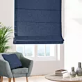 Roleta rzymska ALINE granatowa z tkaniny o naturalnym splocie z efektem melanżu