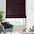 Roleta rzymska bordowa z tkaniny w stylu eko o naturalnym splocie