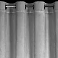 Zasłona welwetowa srebrna zdobiona falbanami i lśniącymi akcentami 140x250 cm przelotka - CARLI