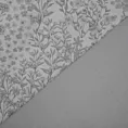 Pościel 140x200 cm bawełniana kolor szary, biały z delikatnym wzorem roślinnym SPRING 59