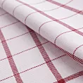 Ściereczka kuchenna 50x70 cm bawełniana kolor biały ,czerwony zdobiona kratką 200 g/m2 CHECK
