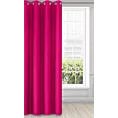 Zasłona amarantowa z matowej gładkiej tkaniny 140x250 cm przelotka - RITA