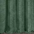 Zasłona szyta na taśmie 5 cm zielona z tkaniny szenilowej z efektem melanżu