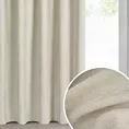 Zasłona jasnobeżowa z szenilowej tkaniny o strukturalnym splocie 140x270 cm taśma - VANI