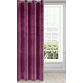 Zasłona ciemnofioletowa z ekskluzywnego aksamitnego welwetu 290 g/m2 140x250 cm 10 szt. przelotek RIA Diva Line