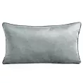 Poduszka 30 x 50 cm welwetowa stalowa z kontrastującą lamówką GAJA 3