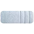 Ręcznik kąpielowy 50x90 cm bawełniany kolor niebieski z ozdobnym stębnowaniem 500 g/m2 POLA