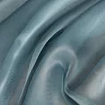 Firana szyta na taśmie fala ciemnoniebieska z delikatnie połyskującej tkaniny typu PERU z efektem opalizującym, wykończona obciążnikiem