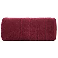 Ręcznik do rąk 30x50 cm bawełniany kolor bordowy z lśniącymi paseczkami 500 g/m2 DALI