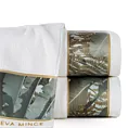 Ręcznik kąpielowy 70x140 cm bawełniany kolor biały z designerską bordiurą 500 g/m2 EVA 17 Eva Minge