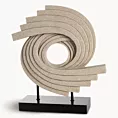 Figurka dekoracyjna w formie spiralnej rzeźby - kolekcja TOLEDO