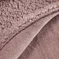 Koc 200x220 różowy z miękkiego polaru ze strukturą baranka TEDY Eurofirany Premium