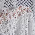 Firana biała o strukturze miękkiej koronki przetykanej błyszczącą nicią 140x250 cm przelotka LILY