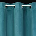 Zasłona welwetowa ciemnoturkusowa zdobiona falbanami 140x250 przelotka - CHARLOTTE 1