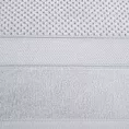 Ręcznik kąpielowy 70x140 cm bawełniany kolor srebrny z welwetową bordiurą 500 g/m2 JESSI