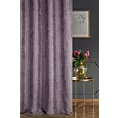 Zasłona szyta na taśmie 5 cm BRIANNA fioletowa miękka szenilowa o wyraźnym splocie i lekkim połysku