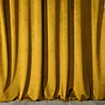 Zasłona musztardowa z matowego welwetu 140x250 cm przelotka - MELANIE