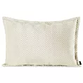 Poszewka na poduszkę 50x70 cm welwetowa, kremowa pikowana w jodełkę metodą hot press SOFIA Eurofirany Premium