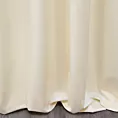 Zasłona szyta na tunelu kremowa z miękkiej tkaniny welwetowej