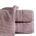 Ręcznik kąpielowy 50x90 cm bawełniany kolor różowy z bawełny egipskiej zdobiony pasami 500 g/m2 LAVIN