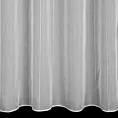 Tkanina firanowa o naturalnym splocie zdobiona pionowymi paseczkami