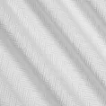 Zasłona biała z żakardowym geometrycznym wzorem z matowego welwetu 140x250 cm przelotka - ISLA