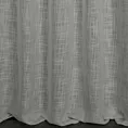 Zasłona szyta na taśmie 5 cm jasnoszara o naturalnym, luźnym splocie w stylu eko