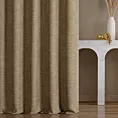 Zasłona szyta na taśmie 8 cm miodowa tkanina o naturalnym charakterze z efektem melanżu