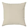 Poszewka szyta kremowa z gładkiej tkaniny typu dimout