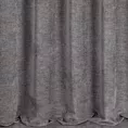 Zasłona szyta na taśmie 5 cm stalowa z tkaniny szenilowej z efektem melanżu