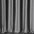Zasłona szyta na taśmie 5 cm popielata z miękkiej półmatowej tkaniny welwetowej