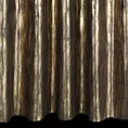 Zasłona welwetowa czarno, szampańska zdobiona lśniącym nadrukiem 140x270 cm taśma - EMILA