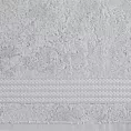 Ręcznik do rąk 30x50 cm bawełniany kolor srebrny zdobiony błyszczącą bordiurą 550 g/m2 LARIS