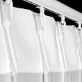 Firana biała z szyfonu 230x170 cm (wymiar podany na gotowo) systemem flex - RUBY