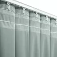 Zasłona szara z gładkiego i miękkiego welwetu 140x300 cm taśma imitująca flex - MADLEN