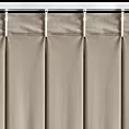 Zasłona beżowa z welwetowej tkaniny 80x270 cm (wymiar podany na gotowo) system flex - MELANIE