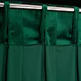 Zasłona ciemnozielona z welwetowej tkaniny zdobiona głębokimi fałdami i guzikami 85x250 cm (wymiar podany na gotowo) szelki - ALITA