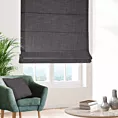 Roleta rzymska grafitowa o naturalnym, luźnym splocie w stylu eko