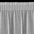 Firana szara z drobnej siatki z efektem bukli 140x300 cm taśma KIM