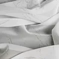Firana biało, szampańska zdobiona marmurkowym nadrukiem 140x250 cm przelotka HERA
