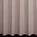 Firana szyta na taśmie 5 cm brązowa z półmatowej etaminy z efektem melanżu, wykończona obciążnikiem