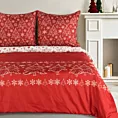 Pościel świąteczna 220x200 cm, kolor czerwony, biały RUBI