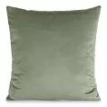 Poszewka na poduszkę 45x45 cm welwetowa, gładka jasnomiętowa o delikatnym połysku GAJA 1
