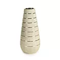 Wazon ceramiczny MELINDA o łączonych fakturach z wytłaczanym wzorem, nowoczesny