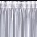 Firana biała z gładkiej tkaniny o błyszczącej powierzchni 350x270 cm taśma ALIA